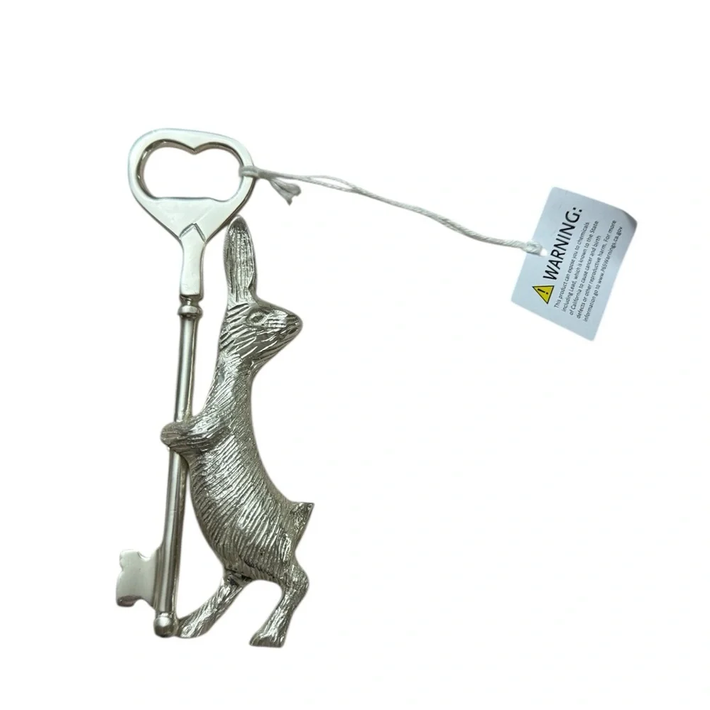 Anthropologie Bunny Silver Rabbit Bottle Opener